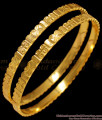 BR1405-2.10 Ethnic Design Chidambaram Gold Plated Bangles South Indian Jewellery Online