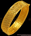 BR1416-2.6 Size Gold Kada Bangle Net Pattern Screw Type Collections