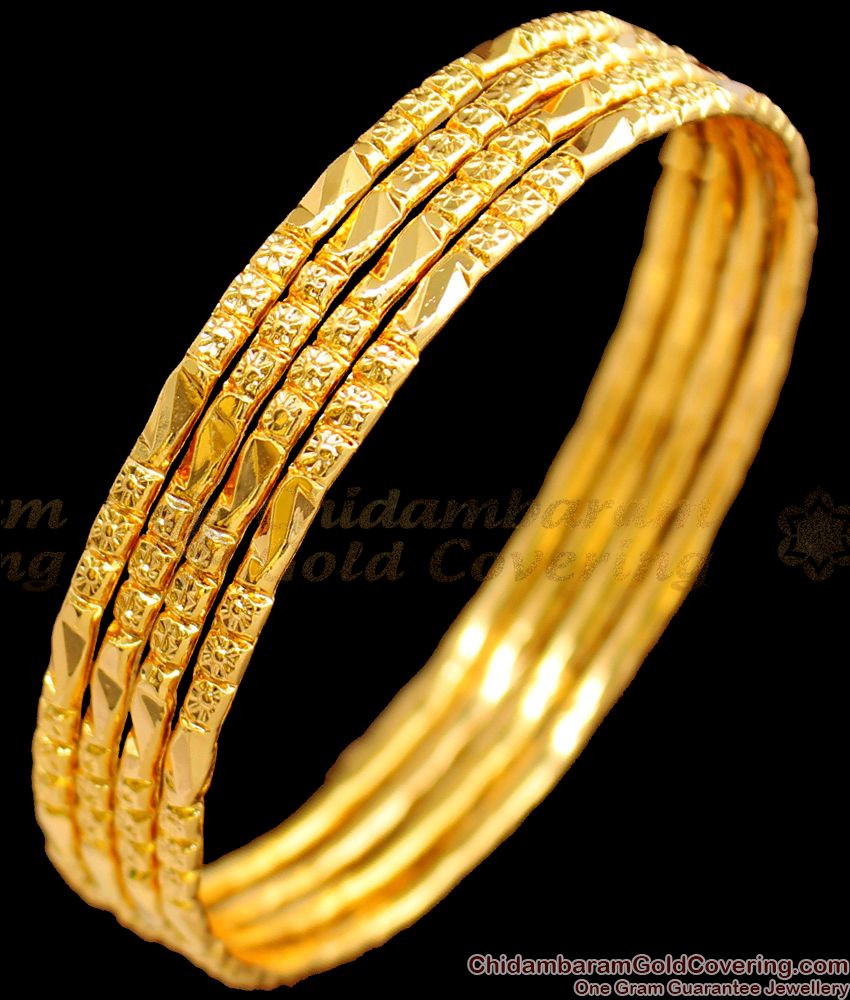 Buy Online Traditional Gold Bangles Design Set Of Four Gold Plated ...