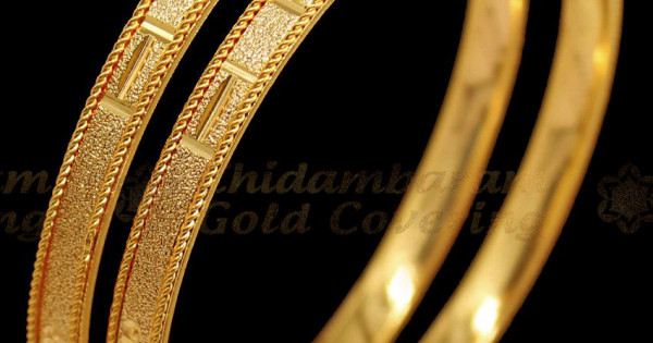 BR1488-2.6 Traditional Gold Bangles Designs Online Collections