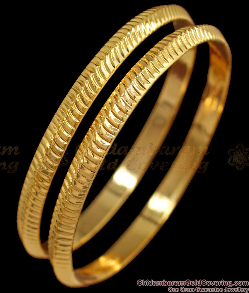 BR1509-2.6 New Arrival Original Impon Long Life Daily Wear Gold Bangle Collections