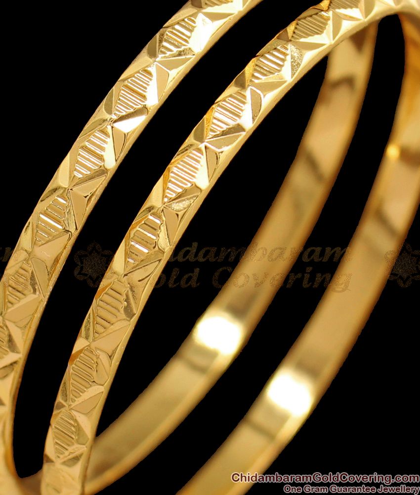 BR1513-2.8 Daily Wear Original Impon Gold Bangle Collections From Chidambaram Gold Covering