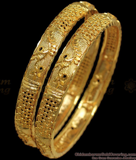 Br1536-2.6 New Arrival Real Gold Bangle Designs For Bridal Wear