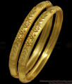 BR1826-2.6 Unique Flower Design Forming Gold Bangles Bridal Wear