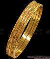 BR1890-2.10 Size Set Of Four Gold Imitation Bangle Spiral Design Womens Fashion