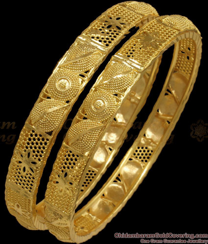 Plain gold plated bangles on sale online