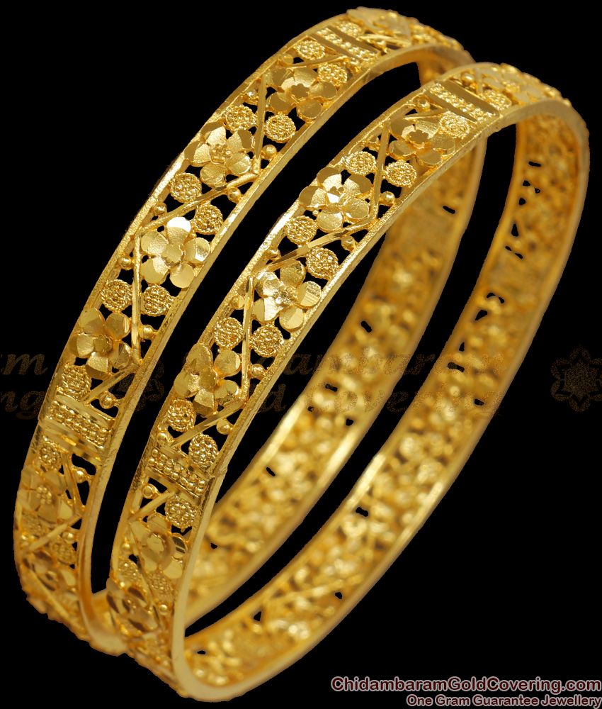 BR2033-2.8 Beautiful Forming Gold Bangles Design