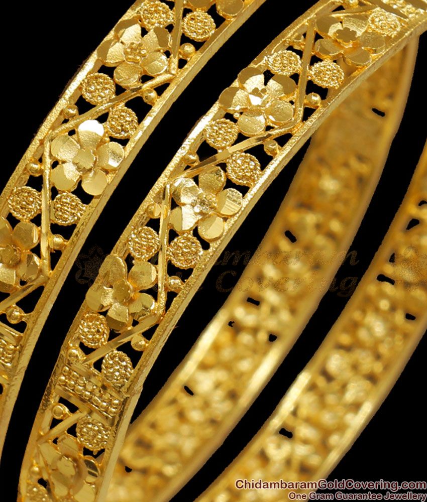 BR2033-2.8 Beautiful Forming Gold Bangles Design