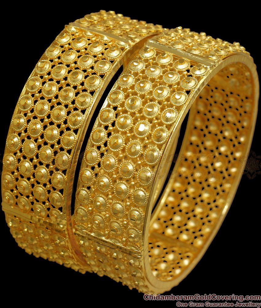 BR2040-2.8 Gold Kada Bangles Design Bridal Collection