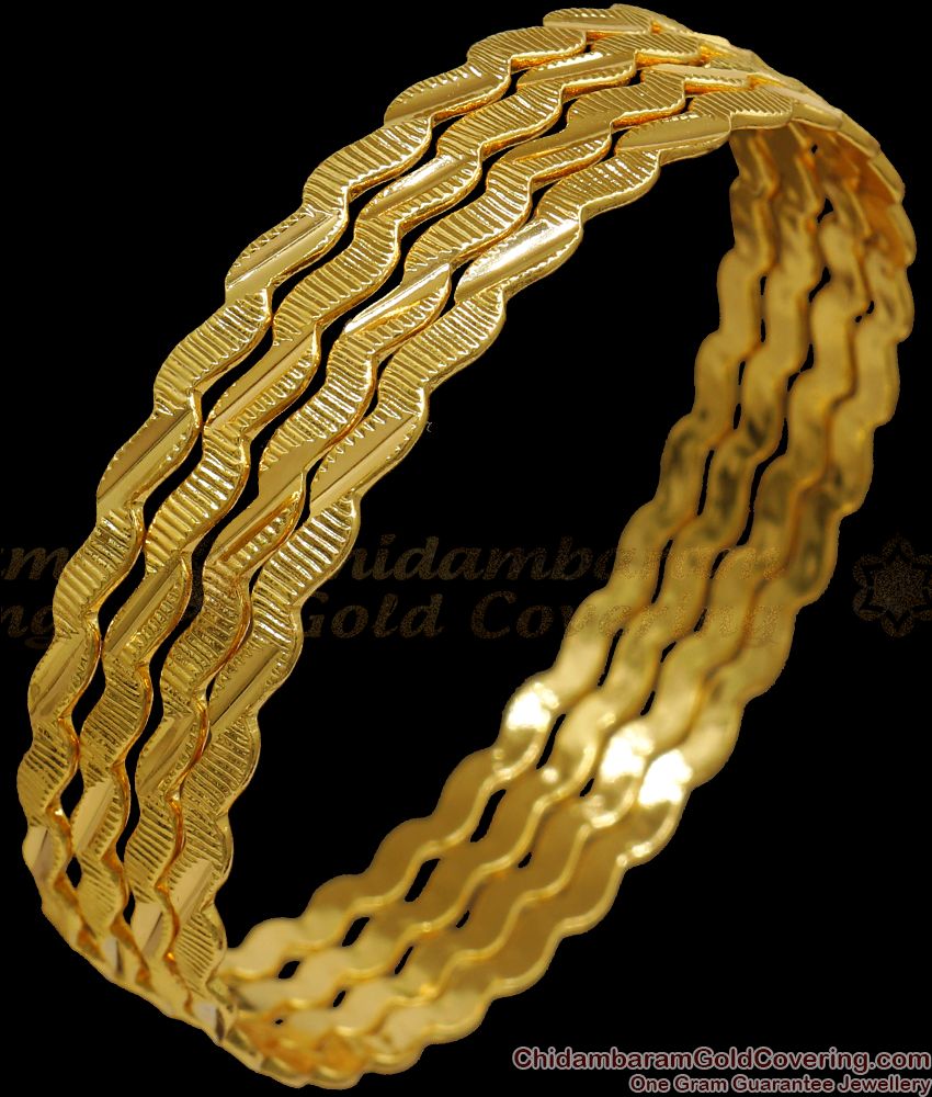 BR2090-2.6 Size Set Of Four 1 Gram Gold Neli Bangles Shop Online