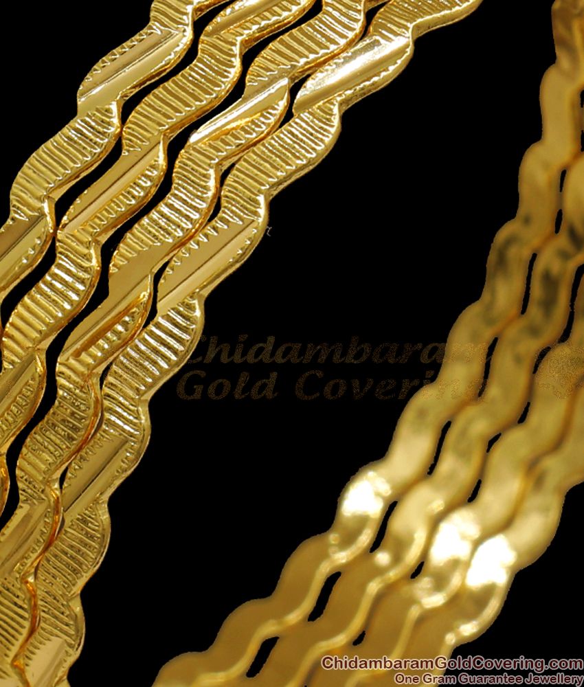 BR2090-2.6 Size Set Of Four 1 Gram Gold Neli Bangles Shop Online