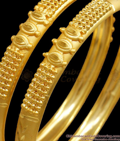 Gold Plated Imitation Bracelet Jewelry South Indian Grand Design BRAC084