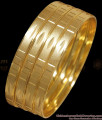 BR2311-2.4 Set Of Four Gold Imitation Bangles Plain Designs