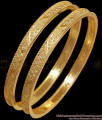 BR2345-2.4 Elegant 1 Gram Gold Bangle For Women Daily Use
