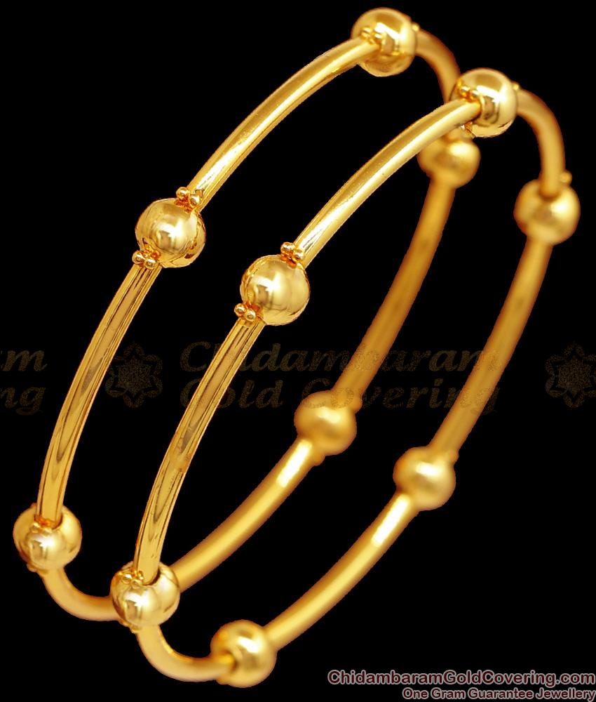 BR2358-2.6 Size 22k Gold Polish Guaranteed Bangle Daily Wear Collection