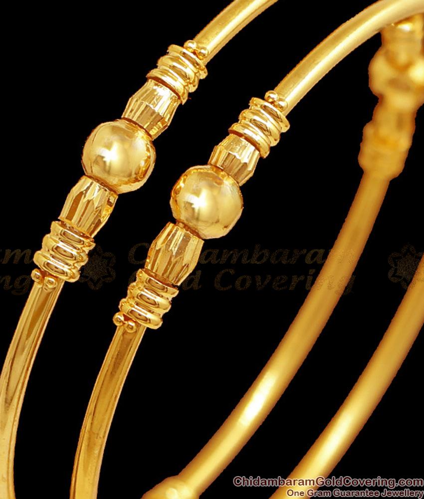 BR2359-2.8 Size One Gram Gold Bangle Regular Use Covering Jewelry