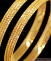 BR2362-2.6 Size Set Of 2 Plain Bangle 1 Gram Gold Plated Jewelry For Women