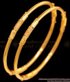 BR2370-2.10 Size South Indian Regular Use Set of Two Gold Bangles