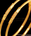 BR2370-2.6 Size South Indian Regular Use Set of Two Gold Bangles