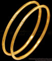 BR2398-2.4 Size Plain Impon Thin Bangle Regular Use Gold Design For Women