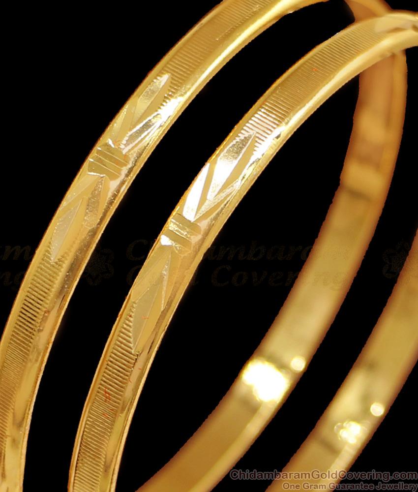 BR2404-2.10 Size Buy Impon Gold Plated Bangle Light Weight Collection Online