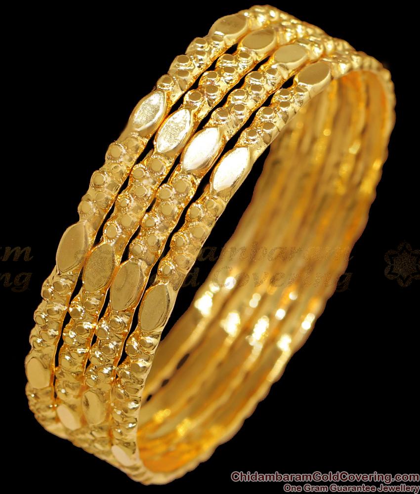 BR2412-2.8 Size Set Of Four Impon Bangle Golden Dots Design Shop Online