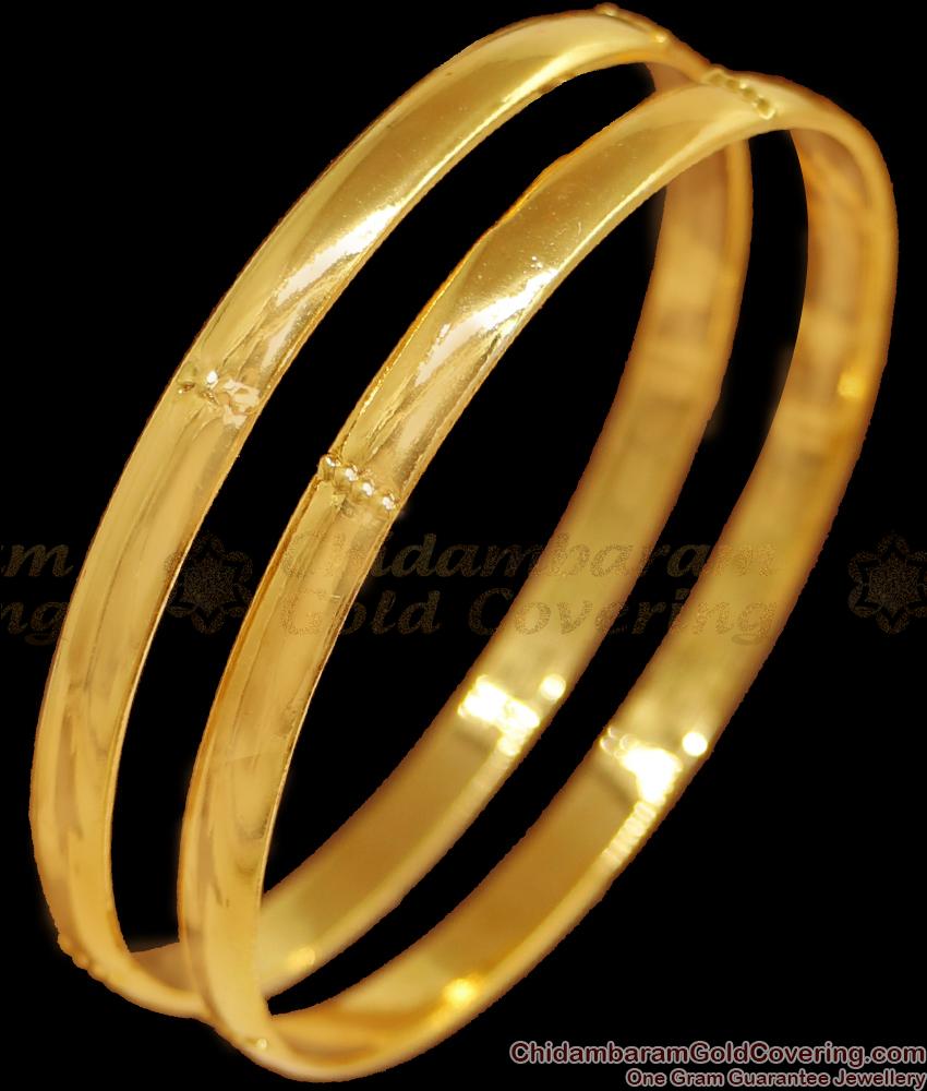 BR2417-2.6 Size Regular Wear One Gram Gold Bangle Impon Jewellery