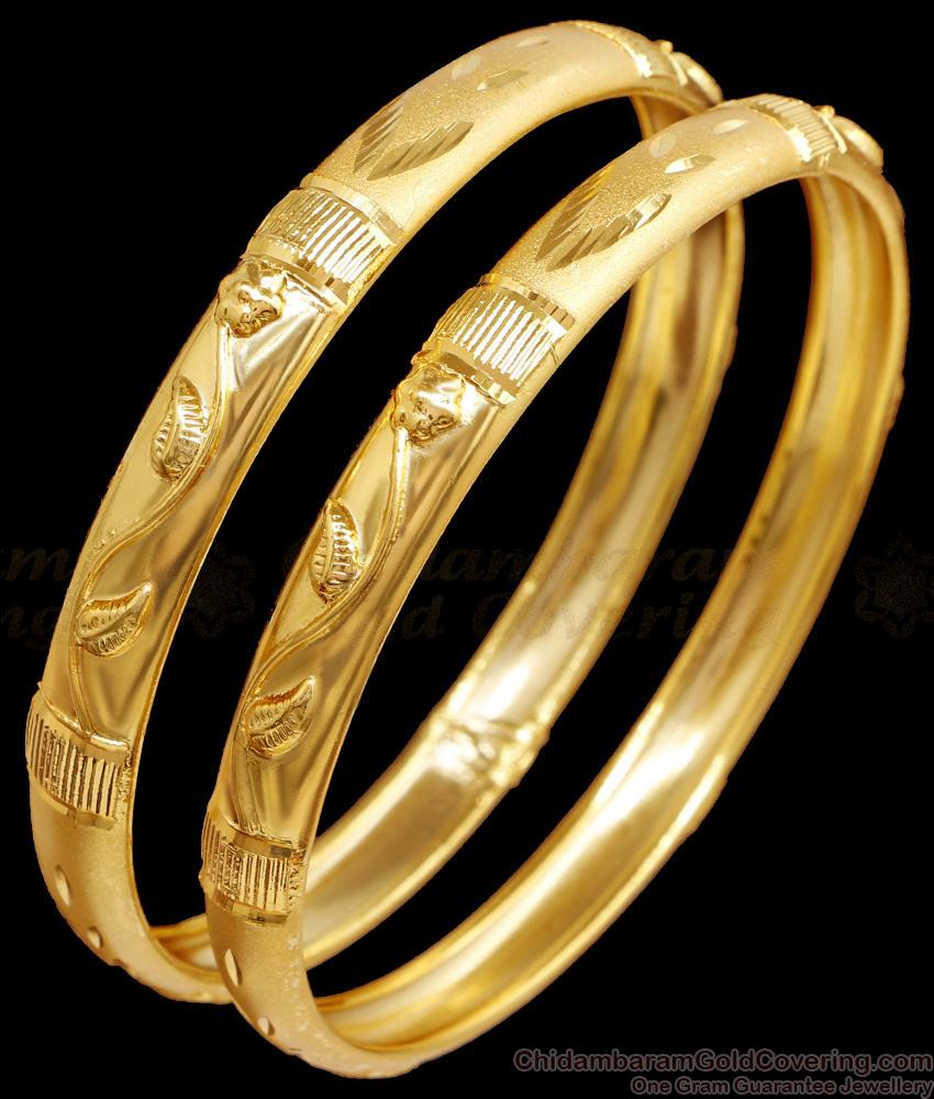 BR2419-2.10 Size Two Gram Forming Gold Bangle Light Weight Collection