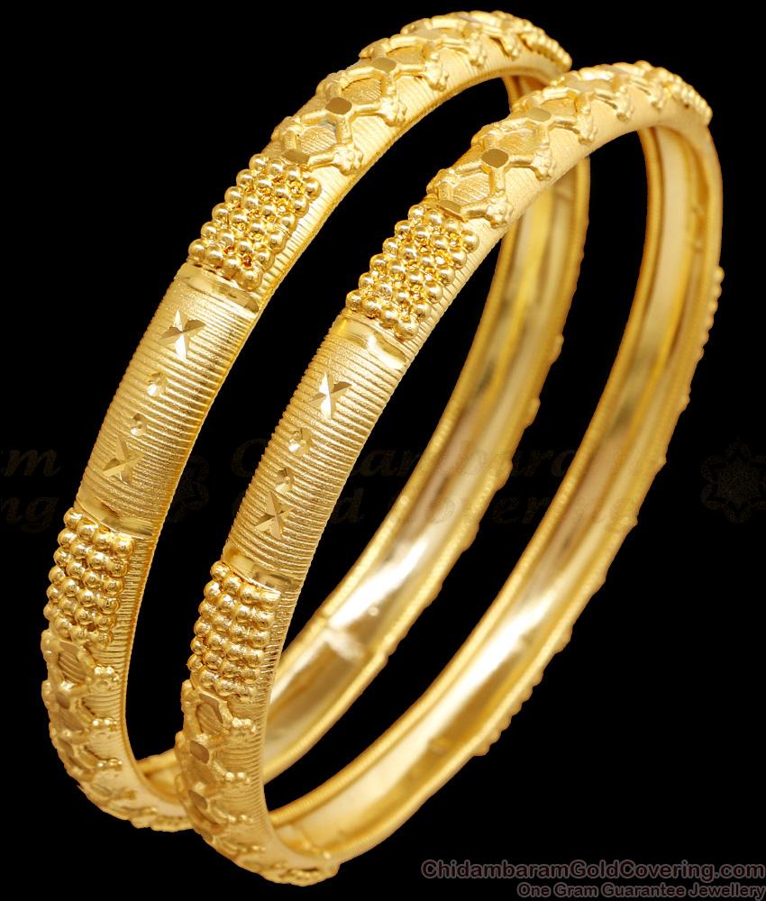 BR2433-2.6 Size Light Weight Bridal Gold Bangles Forming Collection