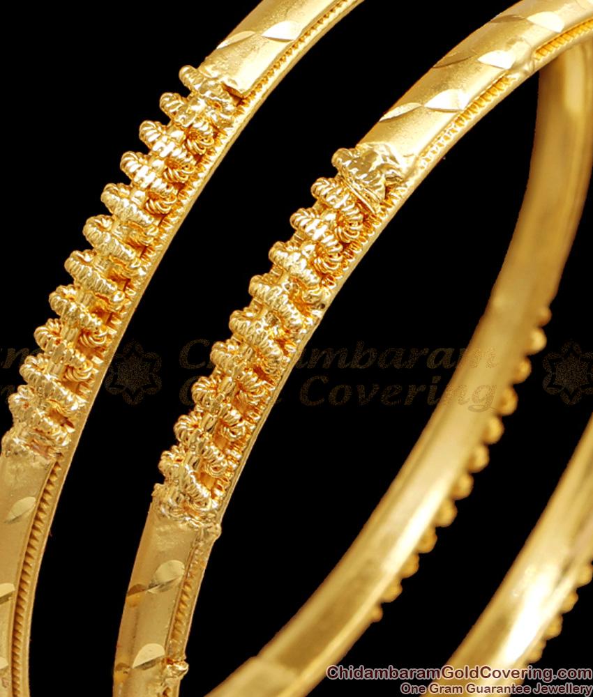 BR2441-2.6 Size New Arrival Single Gold Bangles Design Forming Jewellery