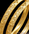 BR2442-2.8 Size Latest 2 Gram Gold Bangles Design 2024 Bridal Collections