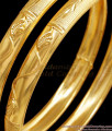 BR2444-2.6 Size Real Gold Tone Light Weight Bangle Designs For Women