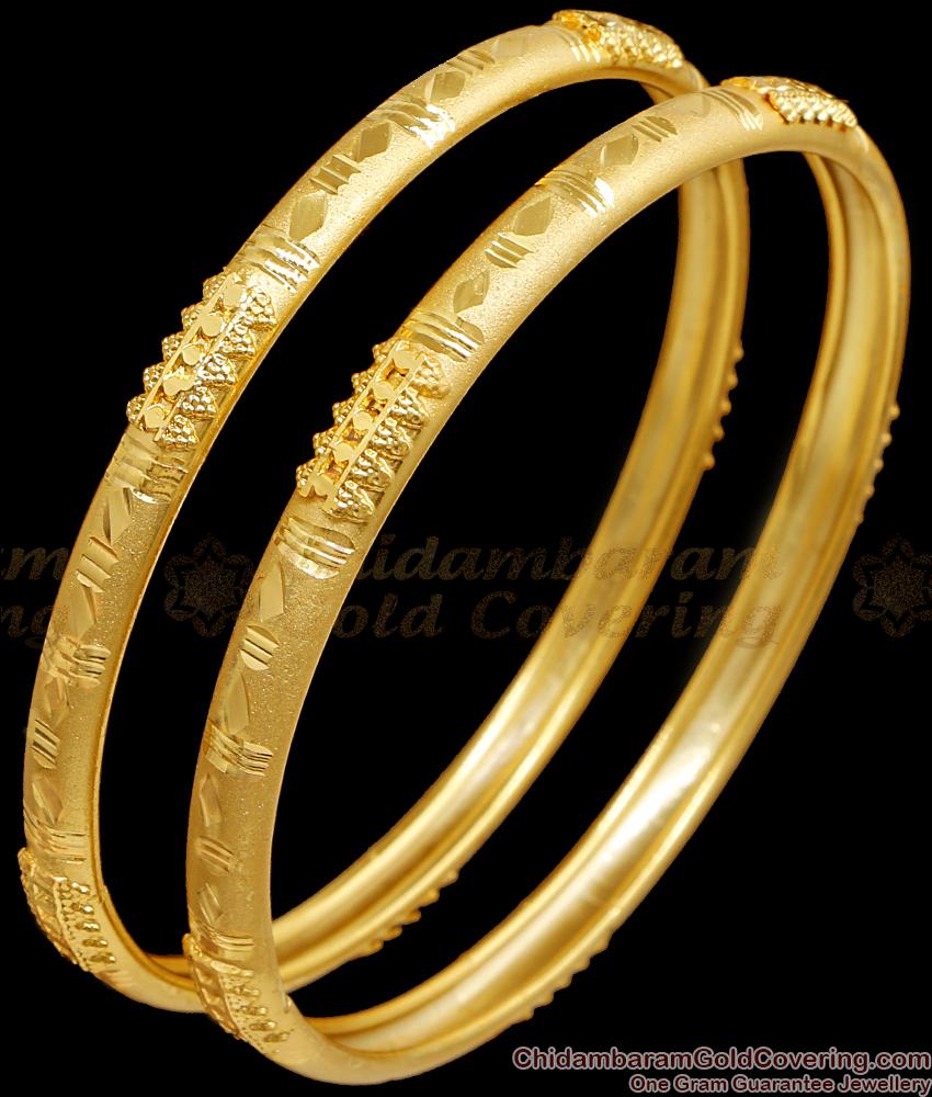 BR2451-2.4 Size Set Of Two Forming Gold Bangles Design Online