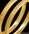 BR2452-2.6 Size Pure Gold Tone Bangle Wedding Design For Women