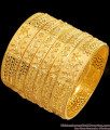 BR2457-2.8 High Quality Set Of 6 Forming Gold Bangle Bridal Collection