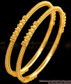 BR2459-2.4 Size One Gram Gold Thread Pattern Bangles Shop Online