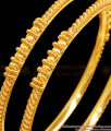 BR2459-2.4 Size One Gram Gold Thread Pattern Bangles Shop Online