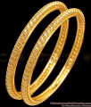 BR2464-2.4 Size Traditional Light Weight Gold Bangle At Affordable Price