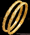 BR2465-2.8 Size Set Of 2 Forming Gold Bangle Floral Design For Marriage