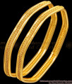 BR2468-2.10 Size New Model Thread Design Bangle Gold Finish