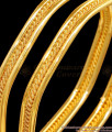 BR2468-2.10 Size New Model Thread Design Bangle Gold Finish