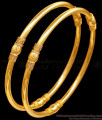 BR2494-2.10 Size Buy Traditional Plain Gold Bangles For Women