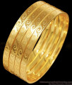 BR2498-2.8 Size Shiny Set Of 4 Gold Imitation Bangle Designs With Price