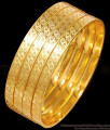 BR2499-2.8 Size Latest 4 Set Micro Polished Gold Plated Bangles