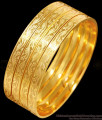 BR2500-2.10 Size New Arrival 4 Piece Artificial Gold Fancy Bangles For Ladies