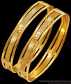 BR2502-2.6 Size Vintage Look Real Gold Design Bangle For Marriage