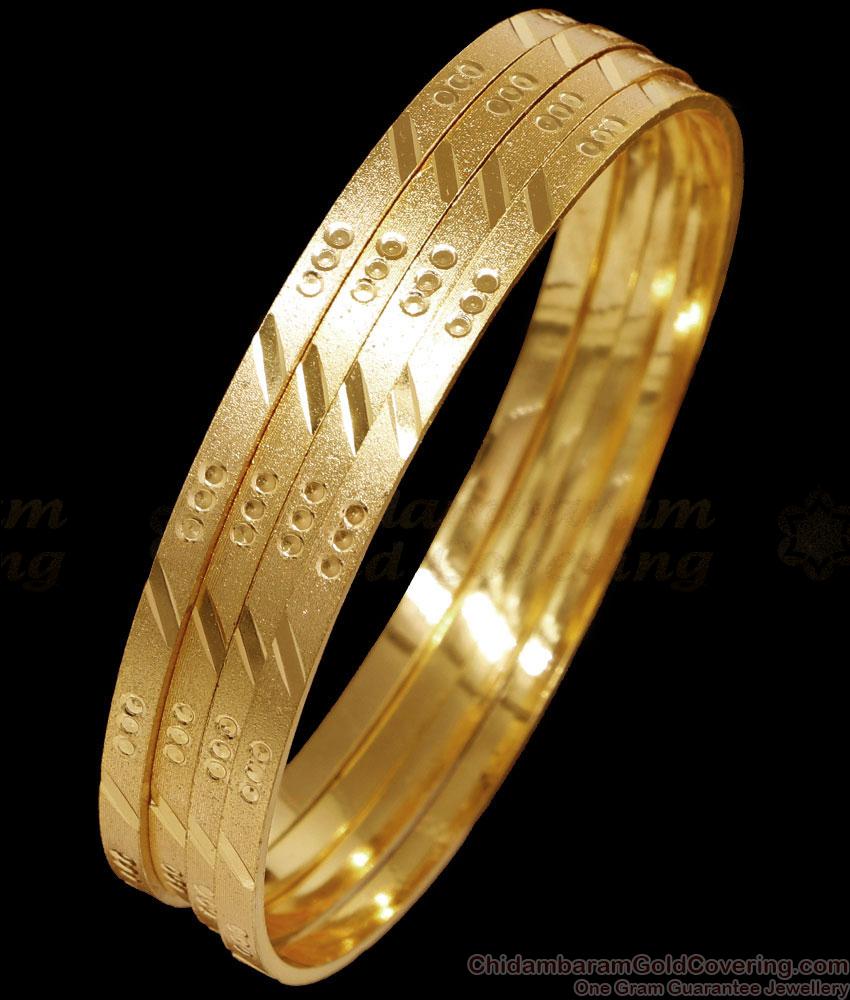 BR2508-2.8 Size Set Of 4 Gold Model Guarantee Bangle For Daily Wear