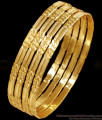 BR2511-2.8 Size New Model 1 Gram Gold 4 Set Wedding Bangle For Women