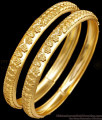 BR2536-2.4 Size Designer Yellow Gold Bangle Floral Design Forming Jewelry