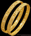 BR2539-2.8 Size Two Gram Gold Handcrafted Bangles Wedding Collections Online